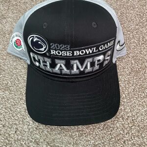 2023 Penn State Rose Bowl Game Champs Black and Gray Cap